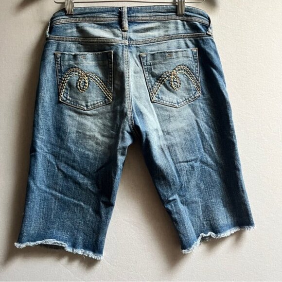 Mavi Gladys Denim Bermuda Shorts Sz 27 - Picture 2 of 9